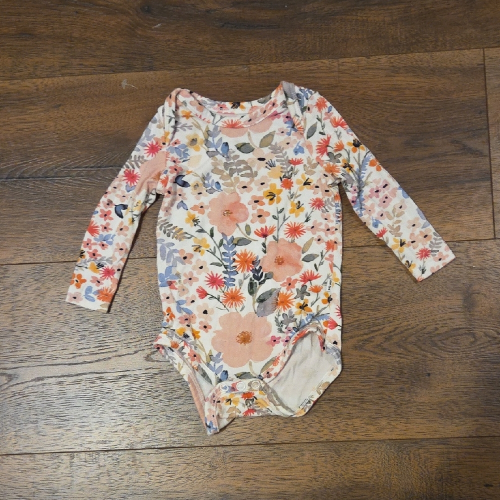 Little Sleepies LS Floral Onesie